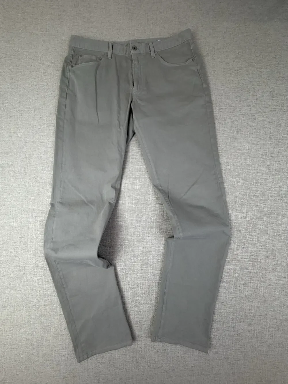 Bonobos Men’s Stretch 5 Pocket Pants 34x36 Gray Cotton Blend Straight Leg